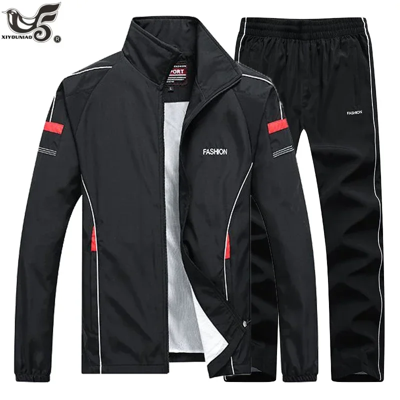Streetwear Brand Clothing - Spring Autumn Men's Sportswear 2 Pieces