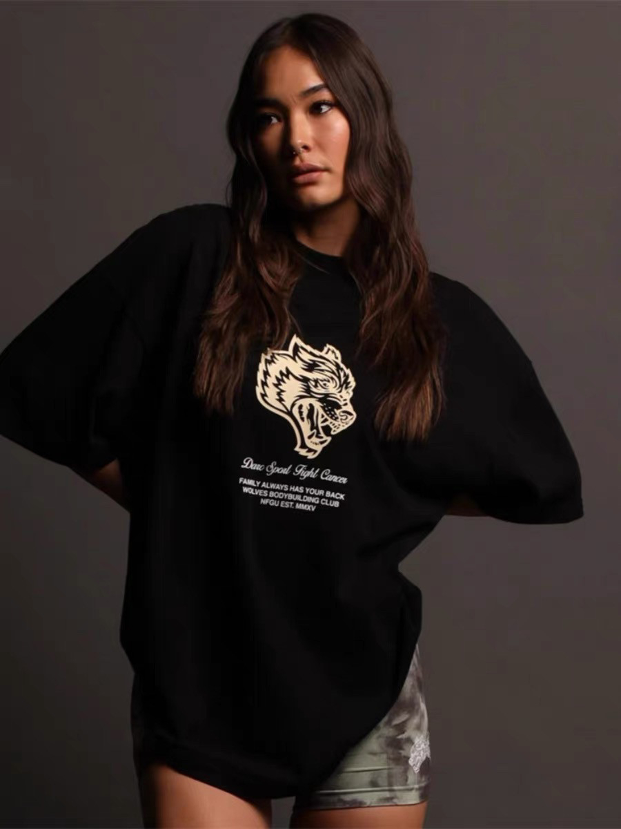 White Classic Wolf Head GYM Fi - Streetwear Gym Brand review and price