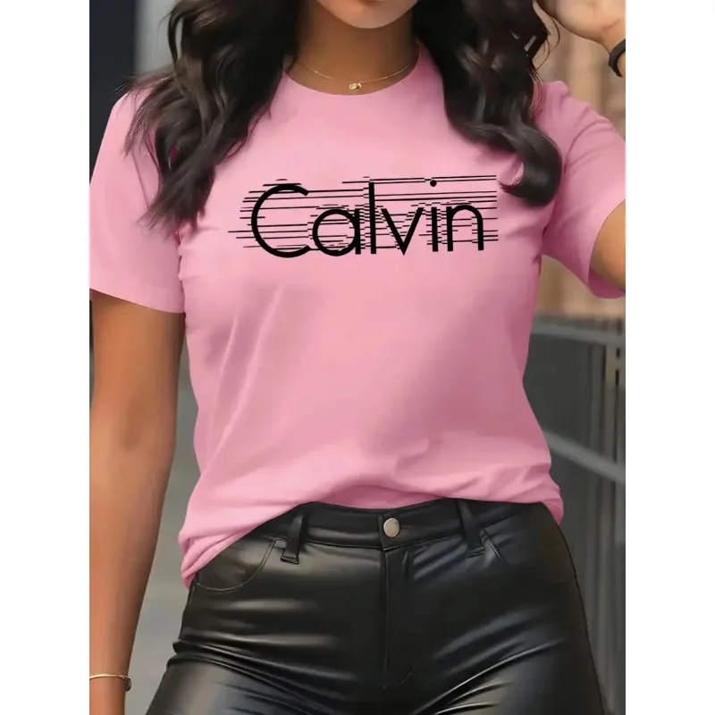 Calvin Women's T-Shirt Leisure - Streetwear Brand Tees review and price