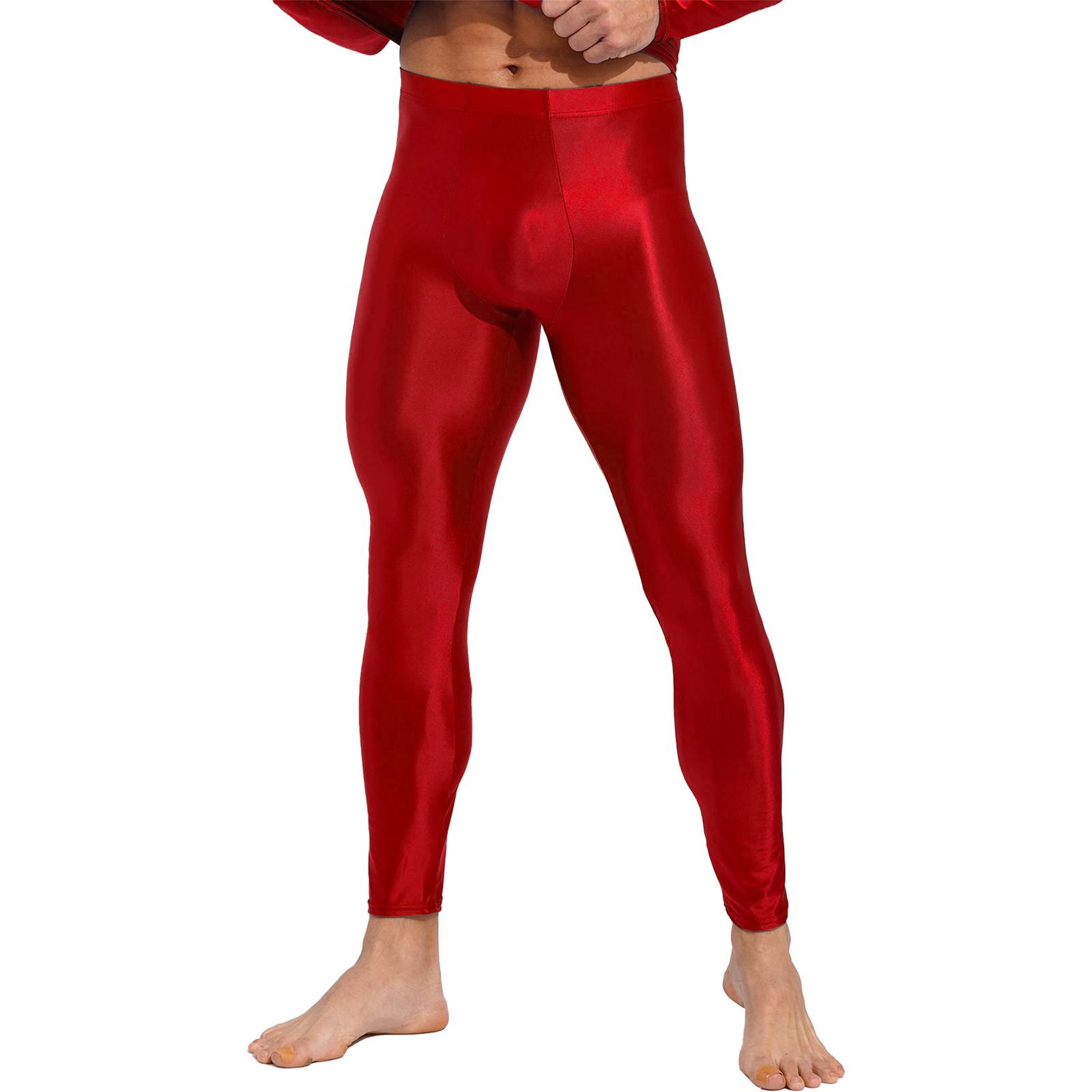 Men's Glossy Oil Tights Long P - Streetwear Brand Clothing review and price