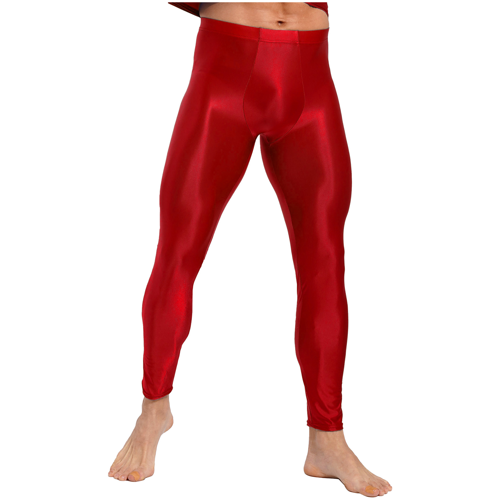 Men's Glossy Oil Tights Long P - Streetwear Brand Clothing review and price